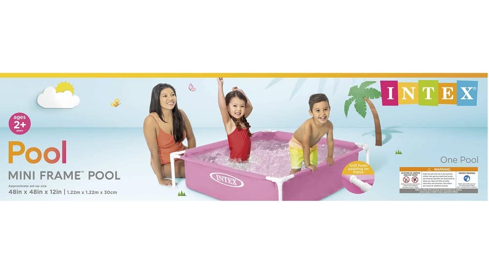 Amazon.com: Intex Mini Frame Above Ground Swimming Pool Pink